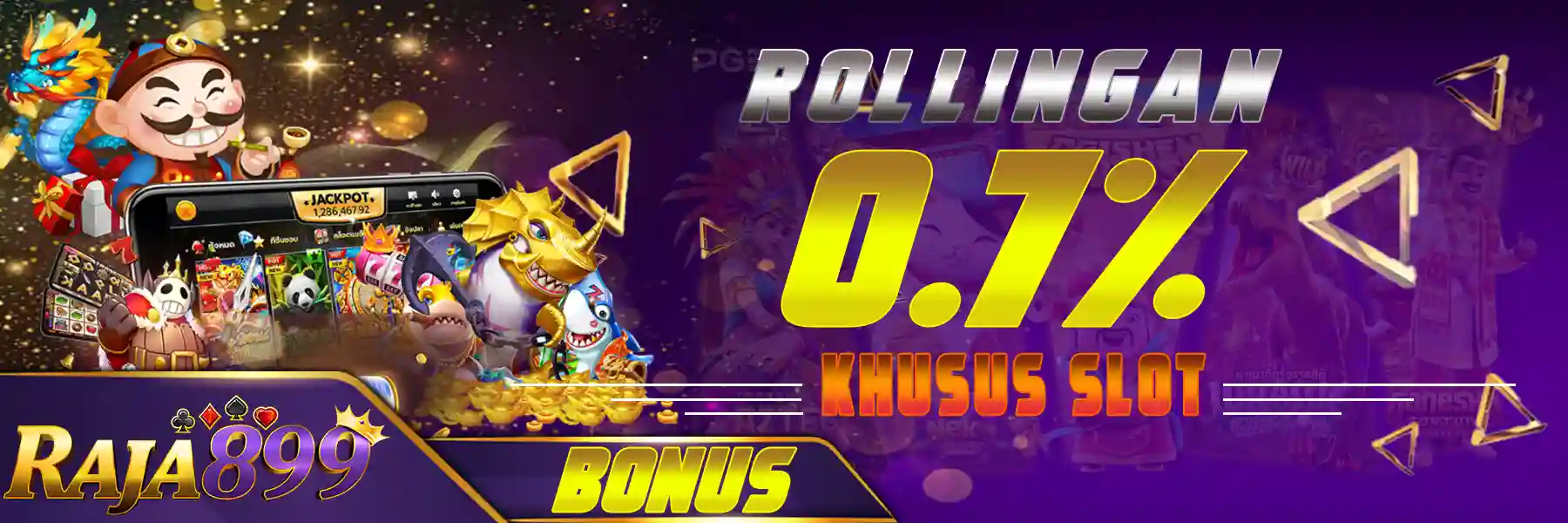Bonus Rollingan Slot Game 0.7% Setiap Hari Kamis